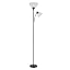 Maviq Aura matte black torchiere floor lamp product detail