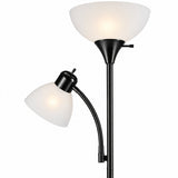 Maviq Aura torchiere floor lamp upper light and adjustable reading light