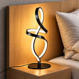 Maviq contemporary geometric table lamp - front view
