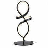 Maviq contemporary geometric table lamp styled on a desk