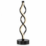 Maviq Infinity spiral wave LED table lamp - front view
