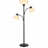 Maviq modern standing torchiere floor lamp in a living room